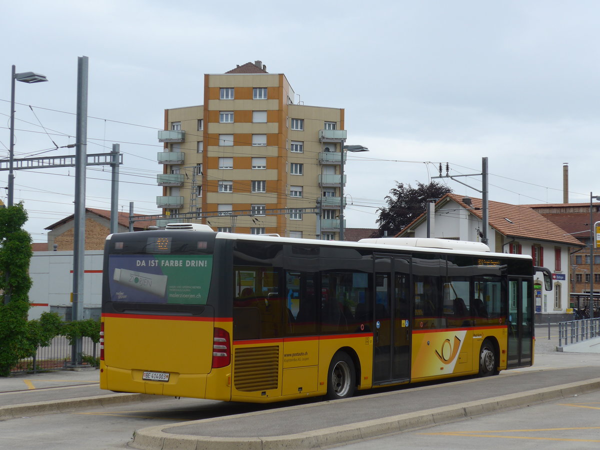 (171'770) - Klopfstein, Laupen - Nr. 3/BE 414'003 - Mercedes am 13. Juni 2016 beim Bahnhof D�dingen