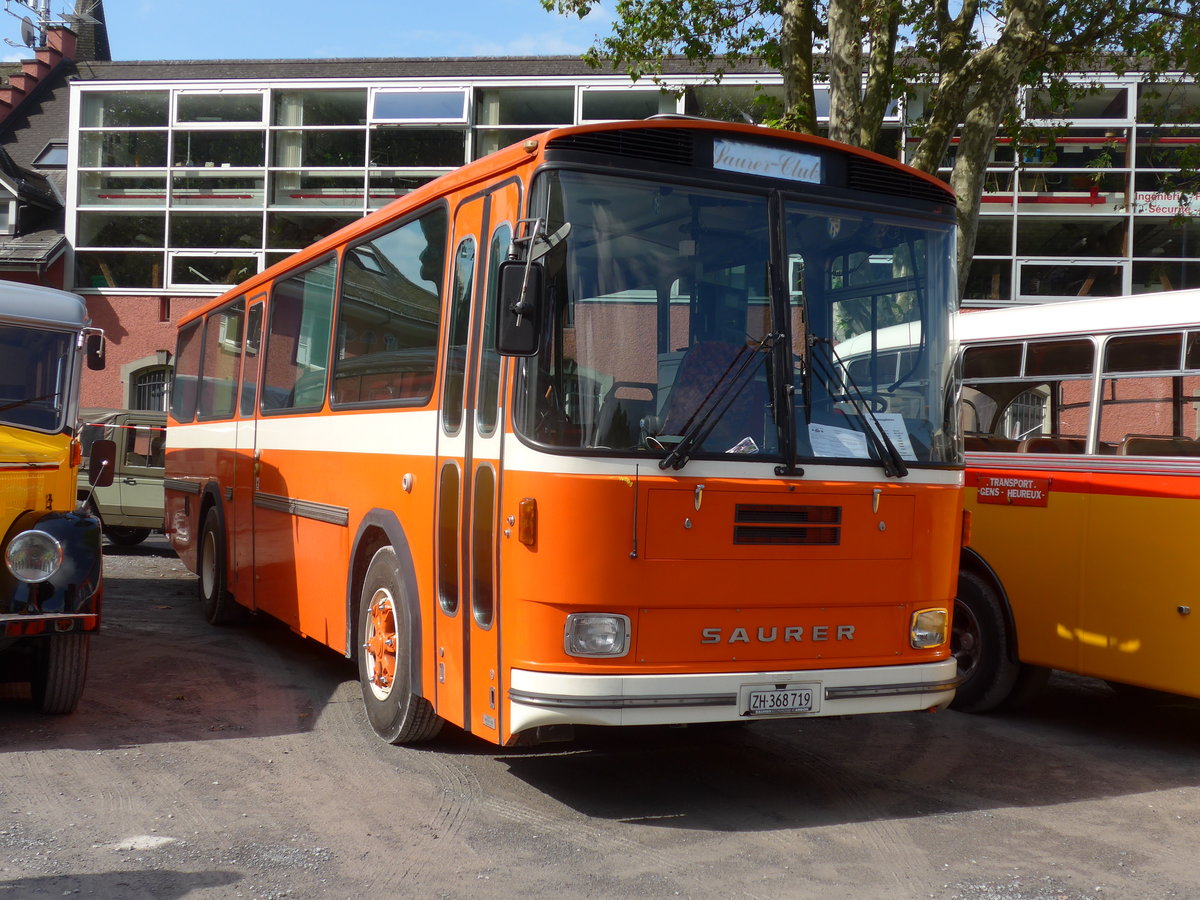 (171'962) - Mangold, Oberengstringen - ZH 368'719 - Saurer/Hess (ex RhV Altst�tten Nr. 45) am 25. Juni 2016 in Aigle, Saurertreffen