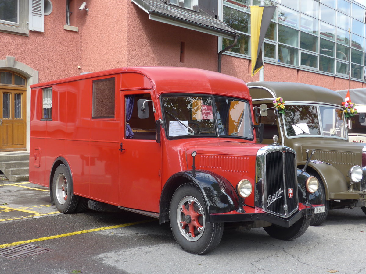 (172'000) - Schuler, Amsteg - UR 9031 - Berna/Hess (ex H�fliger, Luzern; ex M+3143) am 25. Juni 2016 in Aigle, Saurertreffen