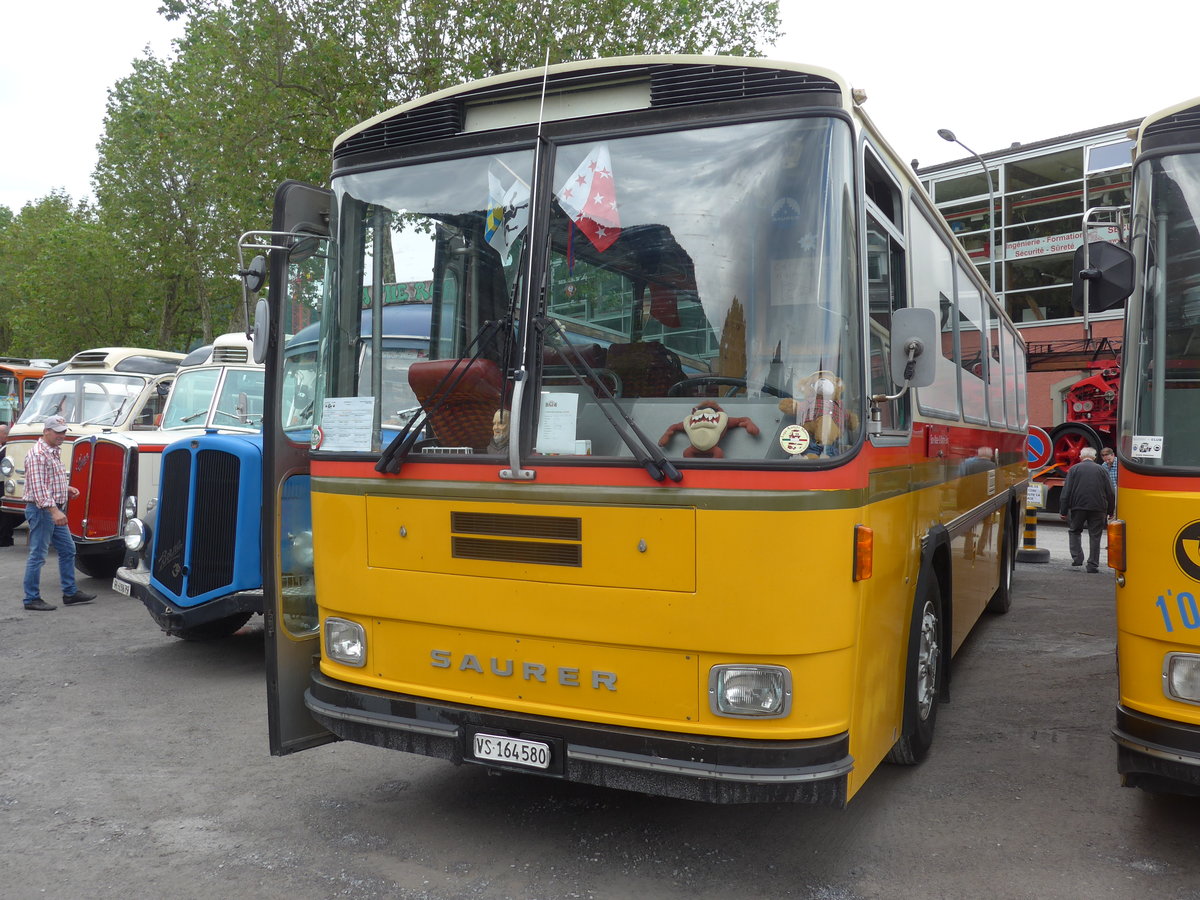 (172'097) - Maillard, Evol�ne - VS 164'580 - Saurer/T�scher (ex Segessenmann, Burgistein; ex P 24'229) am 25. Juni 2016 in Aigle, Saurertreffen