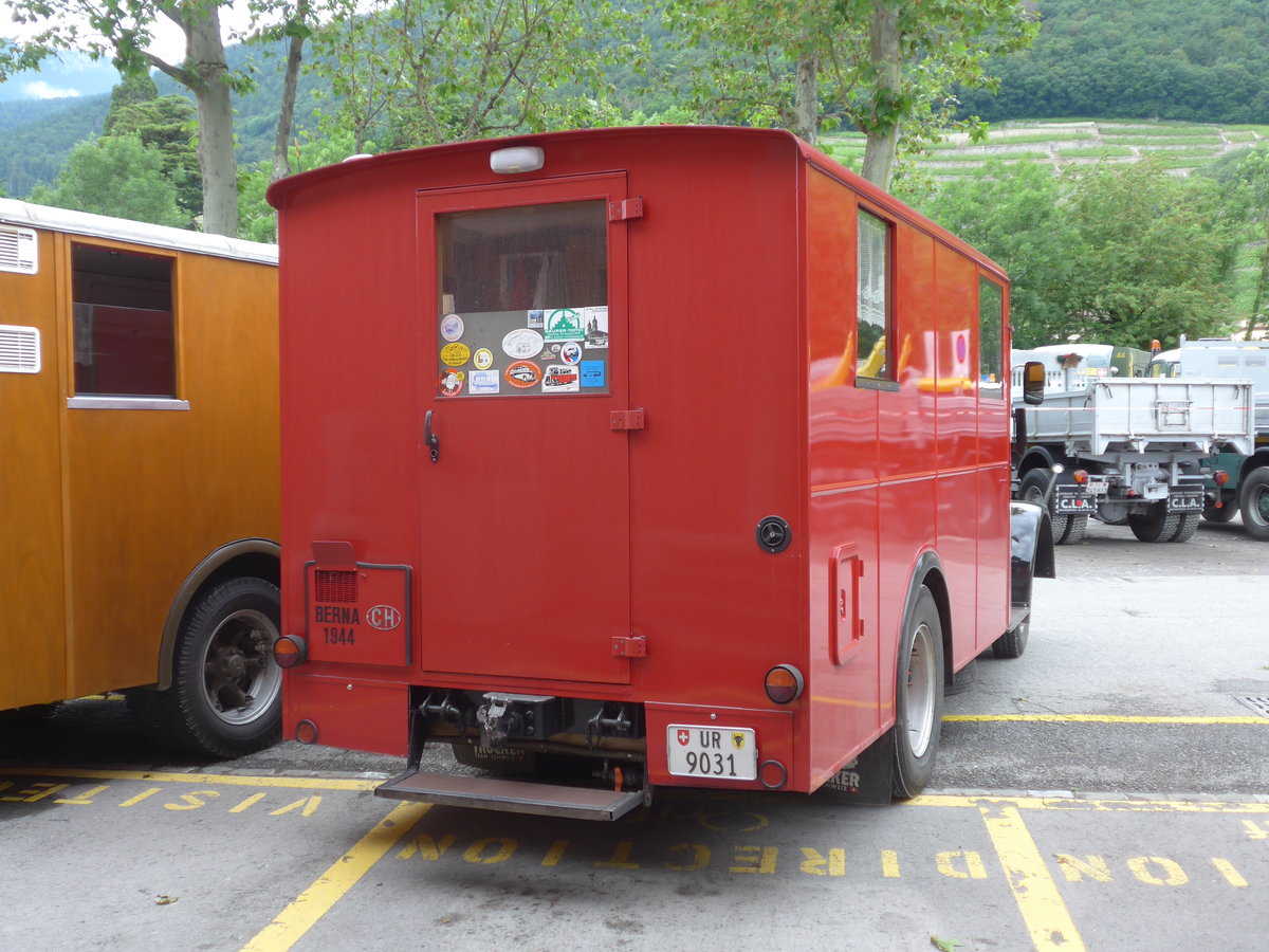(172'104) - Schuler, Amsteg - UR 9031 - Berna/Hess (ex H�fliger, Luzern; ex M+3143) am 25. Juni 2016 in Aigle, Saurertreffen