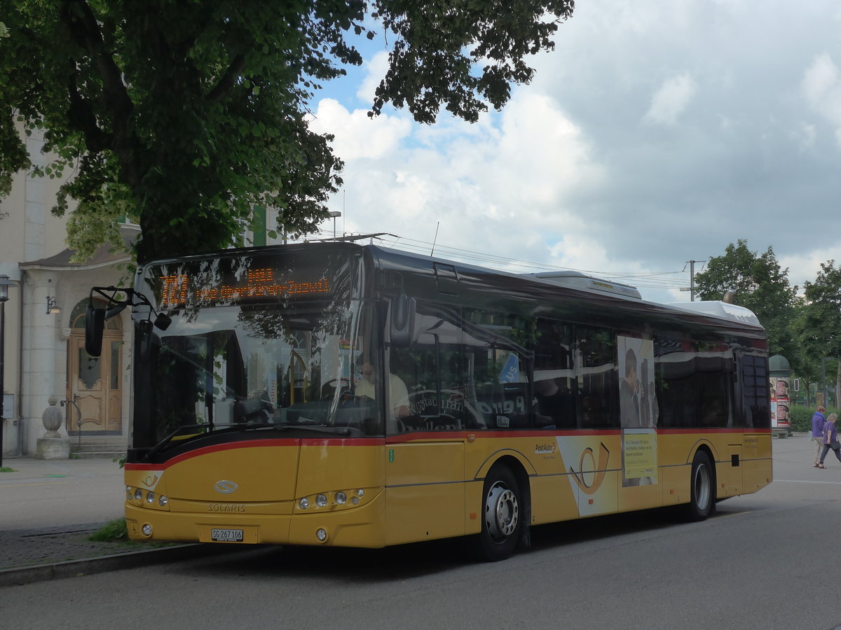 (172'570) - Schmidt, Oberb�ren - SG 267'106 - Solaris am 27. Juni 2016 beim Bahnhof Gossau