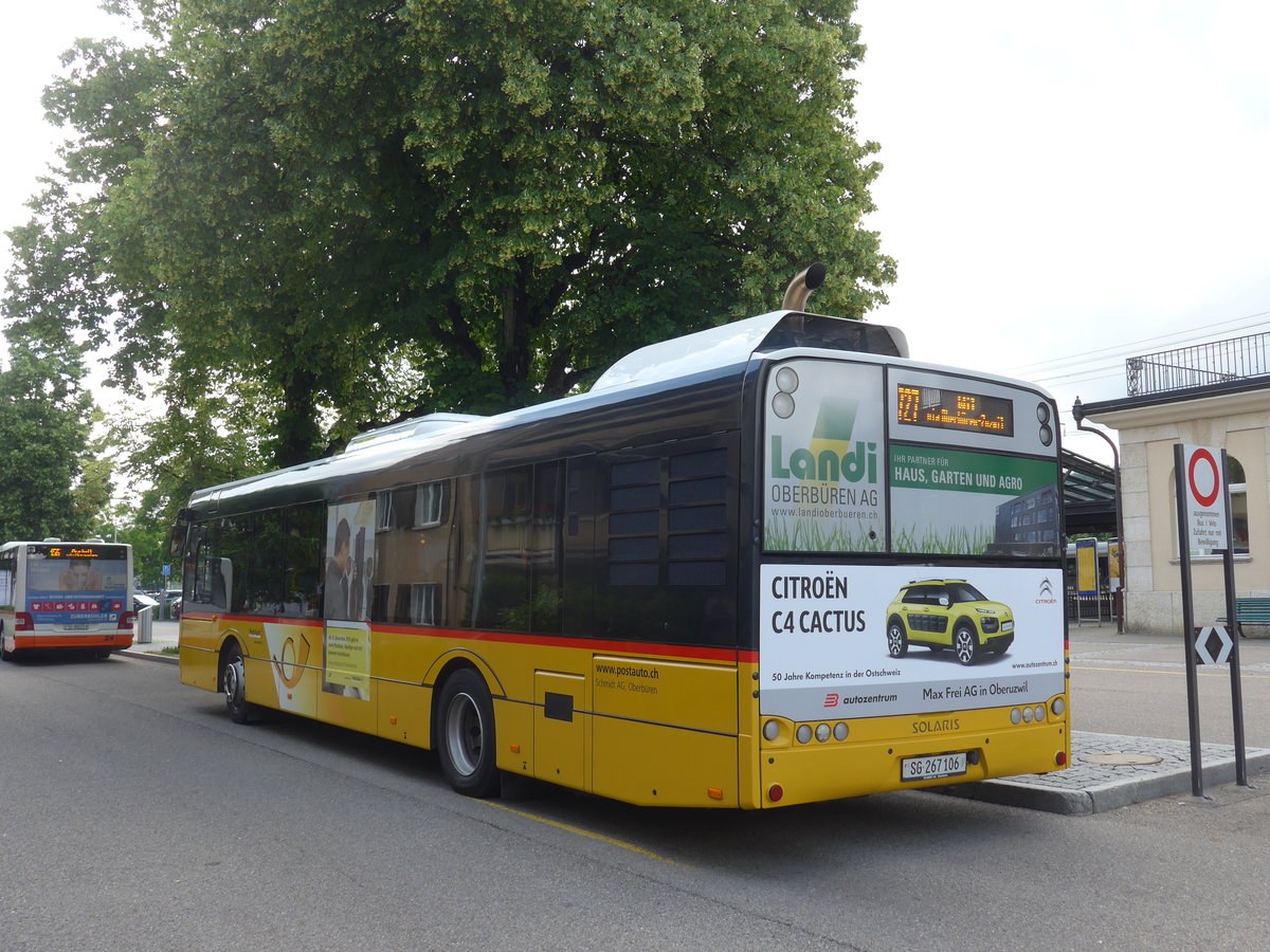 (172'571) - Schmidt, Oberb�ren - SG 267'106 - Solaris am 27. Juni 2016 beim Bahnhof Gossau