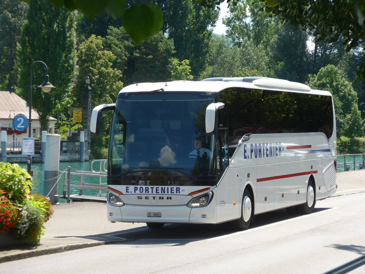 (173'366) - Portenier, Adelboden - Nr. 3/BE 26'860 - Setra am 29. Juli 2016 bei der Schiffl�ndte Thun