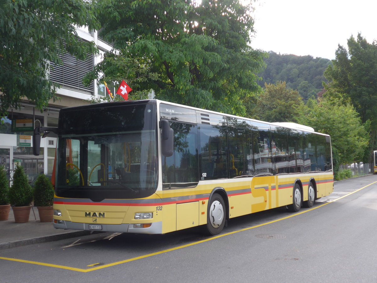 (173'375) - STI Thun - Nr. 132/BE 801'132 - MAN am 31. Juli 2016 bei der Schiffl�ndte Thun