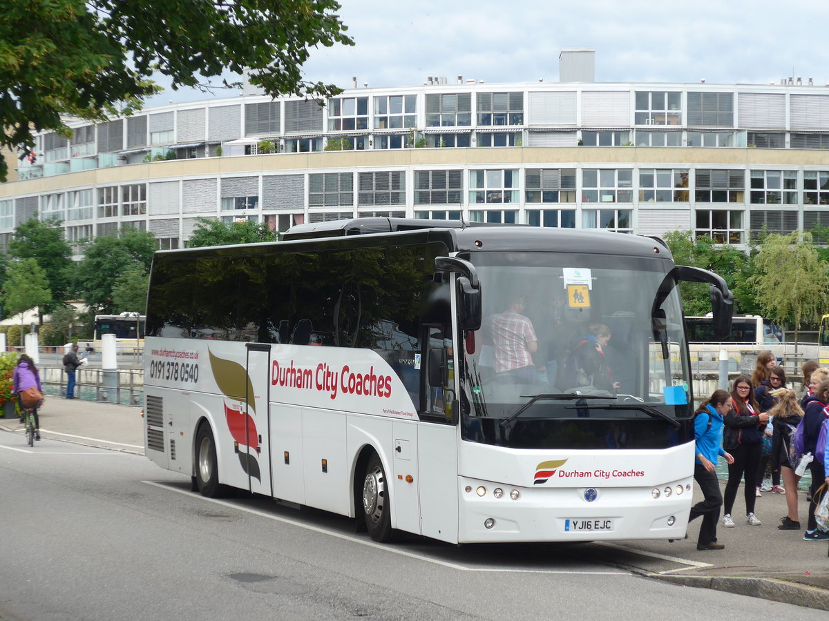 (173'636) - Aus England: Durham City Coaches, Durham - YJ16 EJC - Temsa am 5. August 2016 bei der Schiffl�ndte Thun