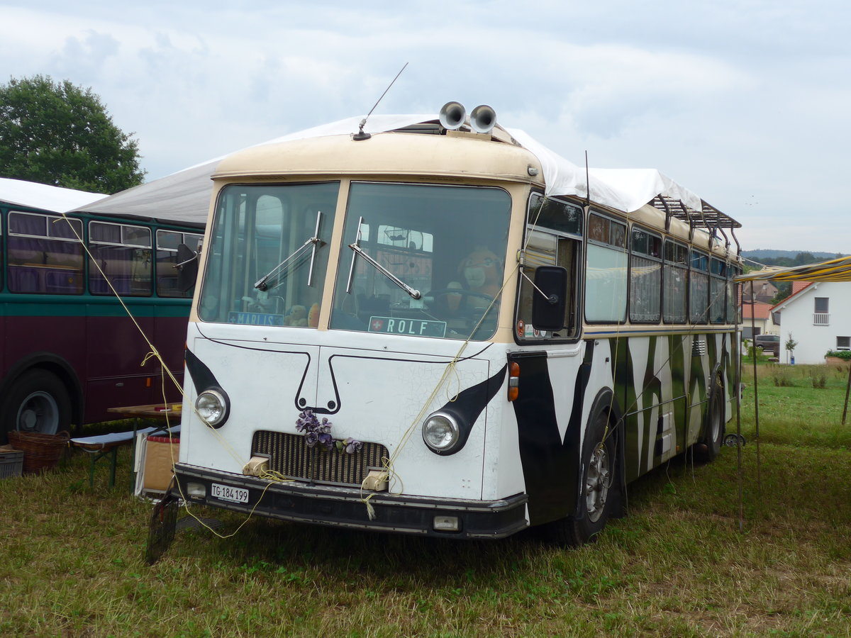 (173'964) - Aus der Schweiz: K�ndig, Affeltrangen - TG 184'199 - FBW/R&J (ex P 25'505; ex P 22'304) am 20. August 2016 in B�singen, Bahnhof