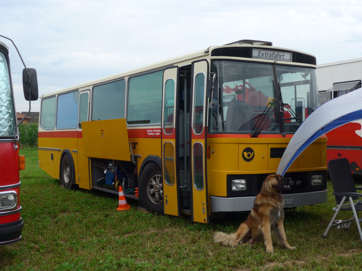(173'988) - Aus der Schweiz: Roth, Z�rich - SH 36'376 - Saurer/T�scher (ex Looser, Elm; ex Mattli, Wassen) am 20. August 2016 in B�singen, Bahnhof