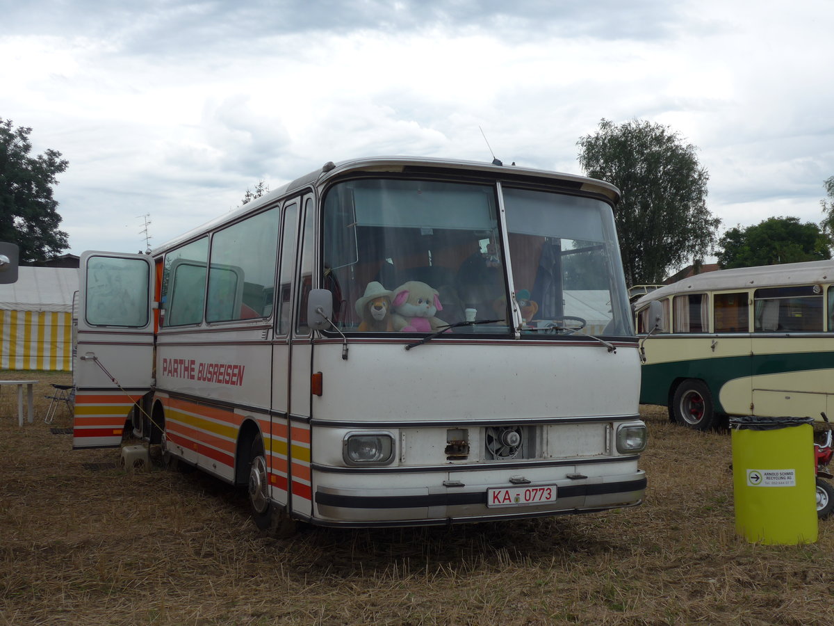 (174'073) - Parthe - KA 0773 - Setra am 20. August 2016 in B�singen, Bahnhof