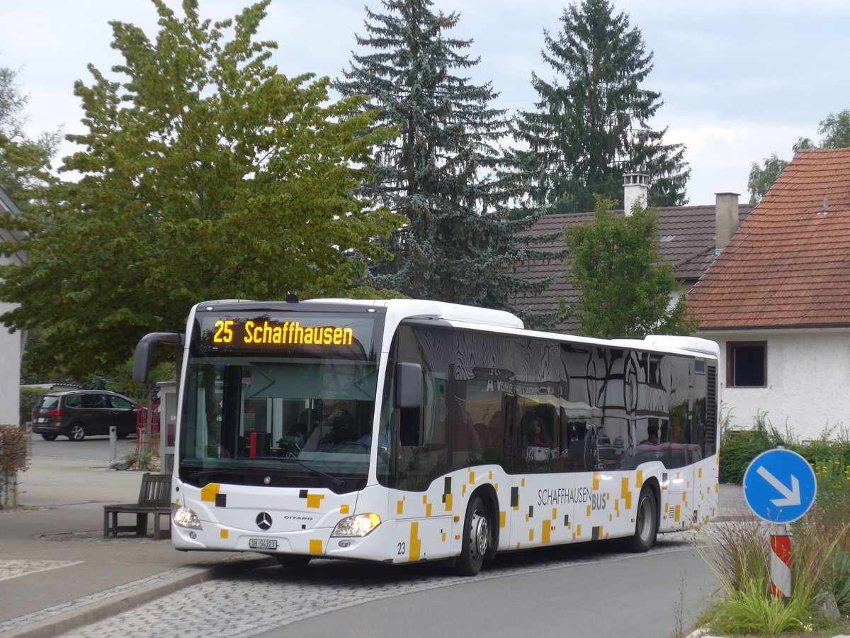 (174'095) - Aus der Schweiz: SB Schaffhausen - Nr. 23/SH 54'323 - Mercedes am 20. August 2016 in B�singen, B�rgerhaus