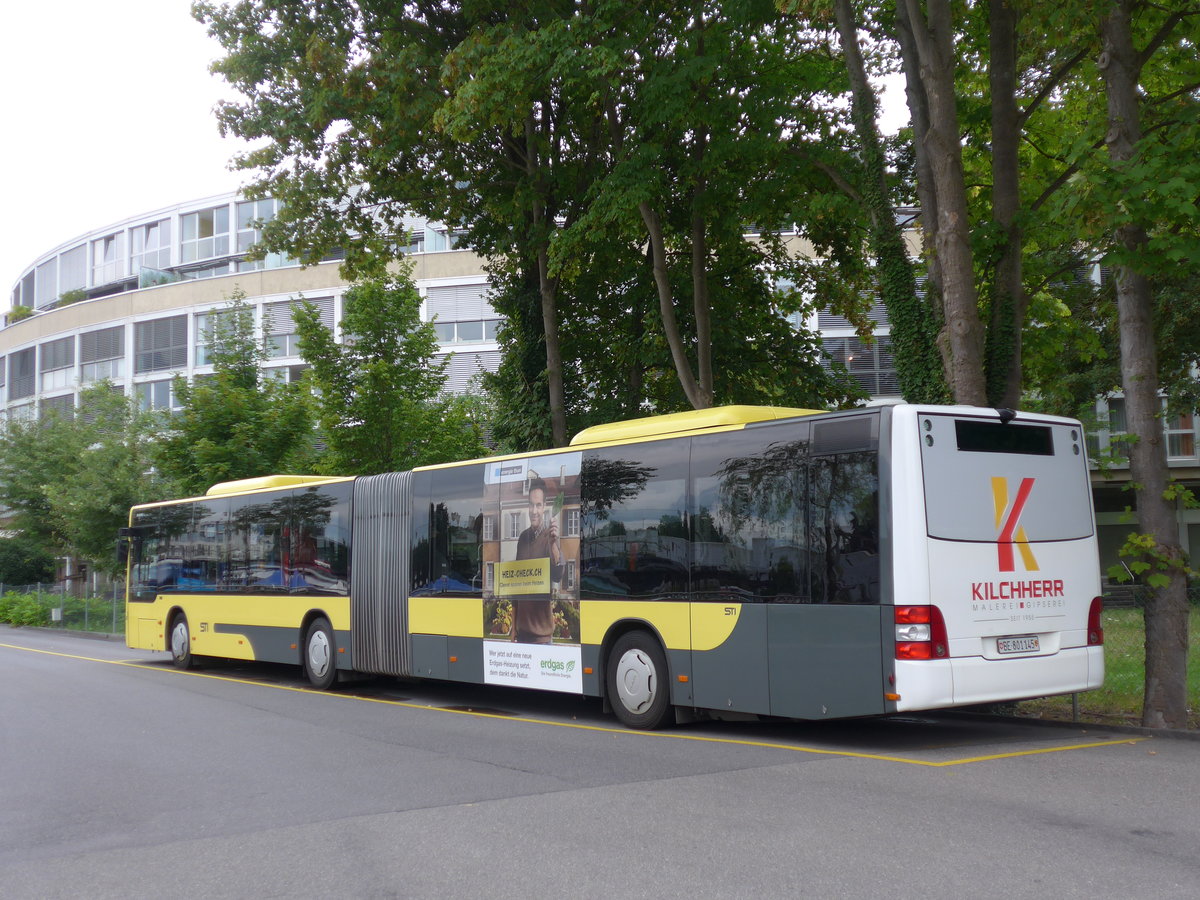 (174'109) - STI Thun - Nr. 145/BE 801'145 - MAN am 20. August 2016 bei der Schiffl�ndte Thun