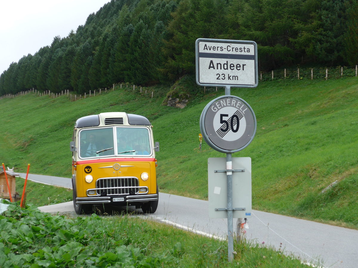(174'171) - Tanner&Lambach, Reigoldwil - Nr. 2/BL 24'059 - FBW/R&J (ex Hunziker, R�schlikon; ex P 24'059; ex P 21'559) am 21. August 2016 in P�rt