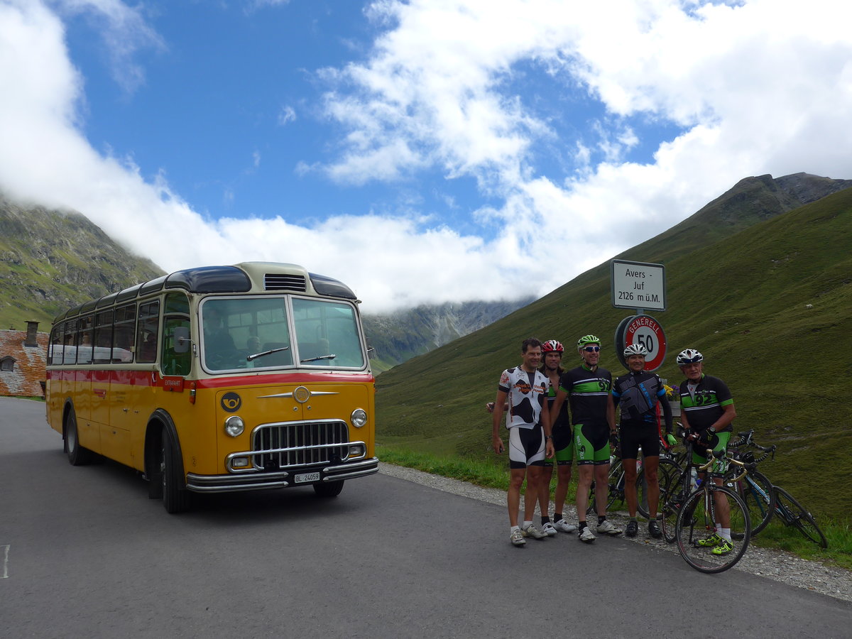 (174'217) - Tanner&Lambach, Reigoldswil - Nr. 2/BL 24'059 - FBW/R&J (ex Hunziker, R�schlikon; ex P 24'059; ex P 21'559) am 21. August 2016 in Juf