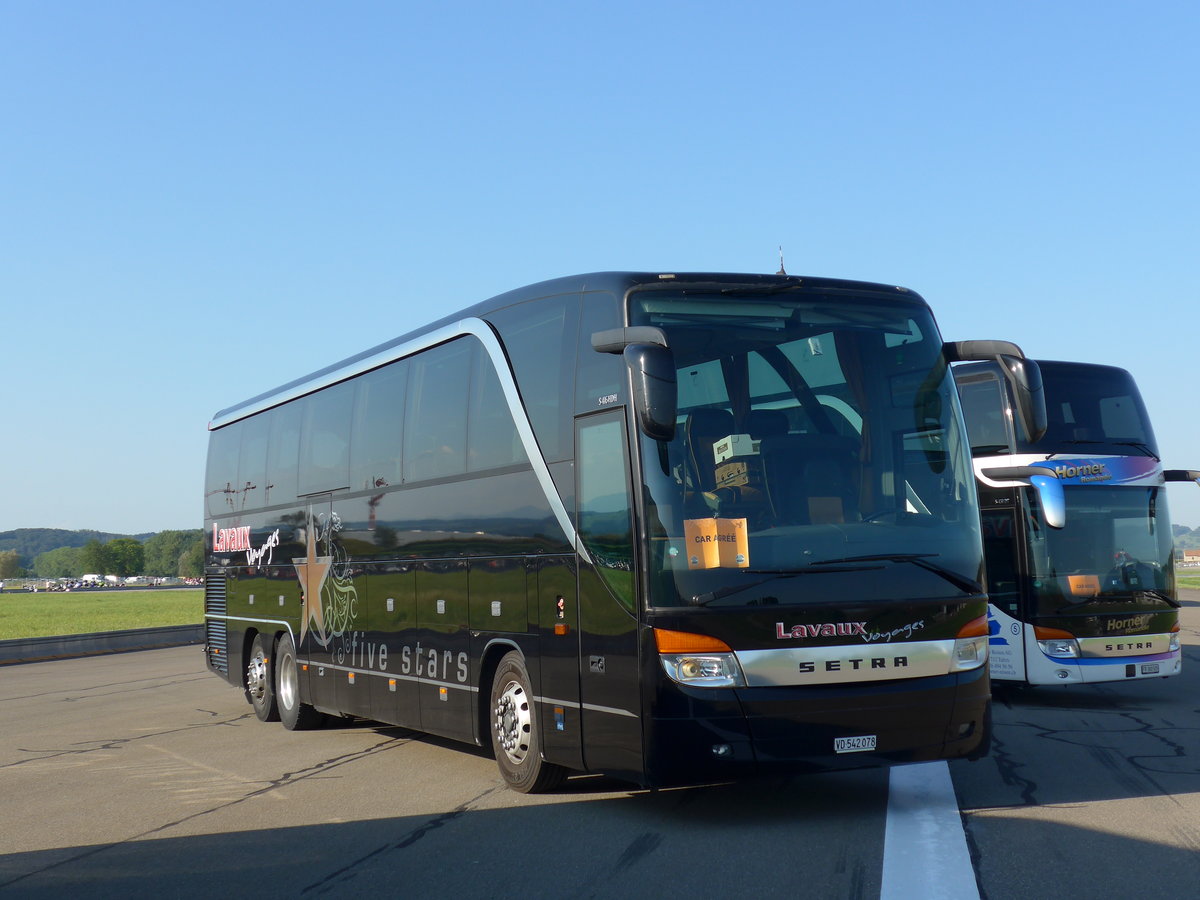 (174'384) - Lavaux Voyages, Oron-le-Ch�tel - VD 542'078 - Setra am 28. August 2016 in Estavayer-le-Lac, ESAF