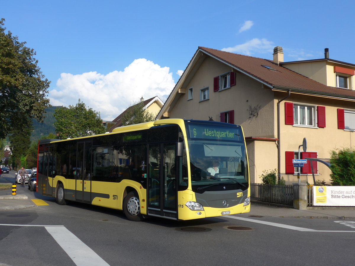 (174'433) - STI Thun - Nr. 175/BE 752'175 - Mercedes am 1. September 2016 in Thun, Milit�rstrasse