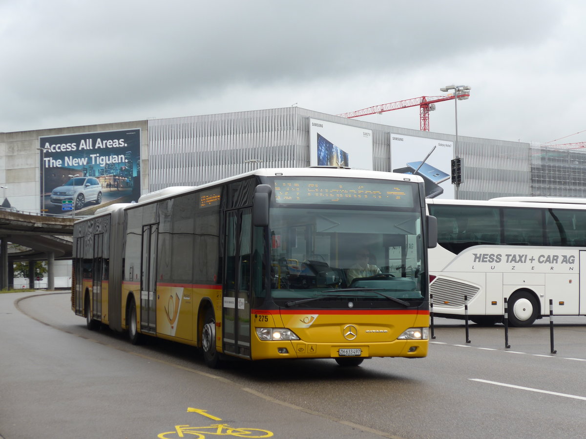 (174'592) - PostAuto Z�rich - Nr. 275/ZH 633'497 - Mercedes am 5. September 2016 in Z�rich, Flughafen