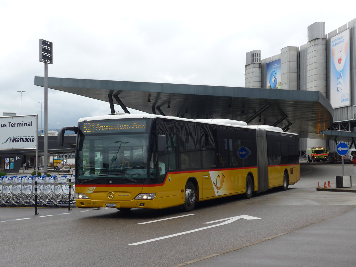 (174'599) - PostAuto Z�rich - Nr. 275/ZH 633'497 - Mercedes am 5. September 2016 in Z�rich, Flughafen