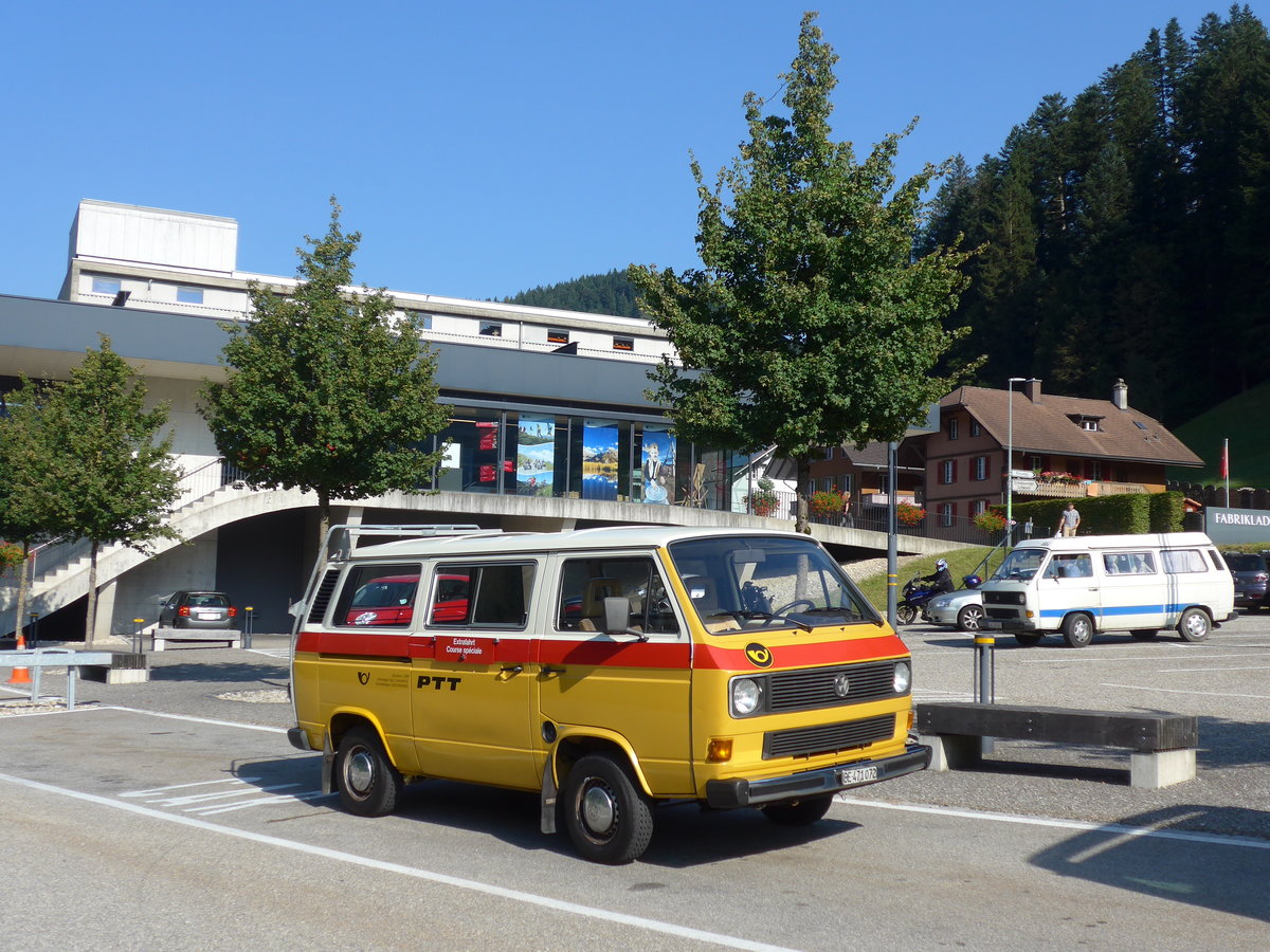 (174'861) - Scheidegger, Sch�nb�hl - BE 471'072 - VW (ex Berwert, Stalden) am 11. September 2016 in Trubschachen, Kambly