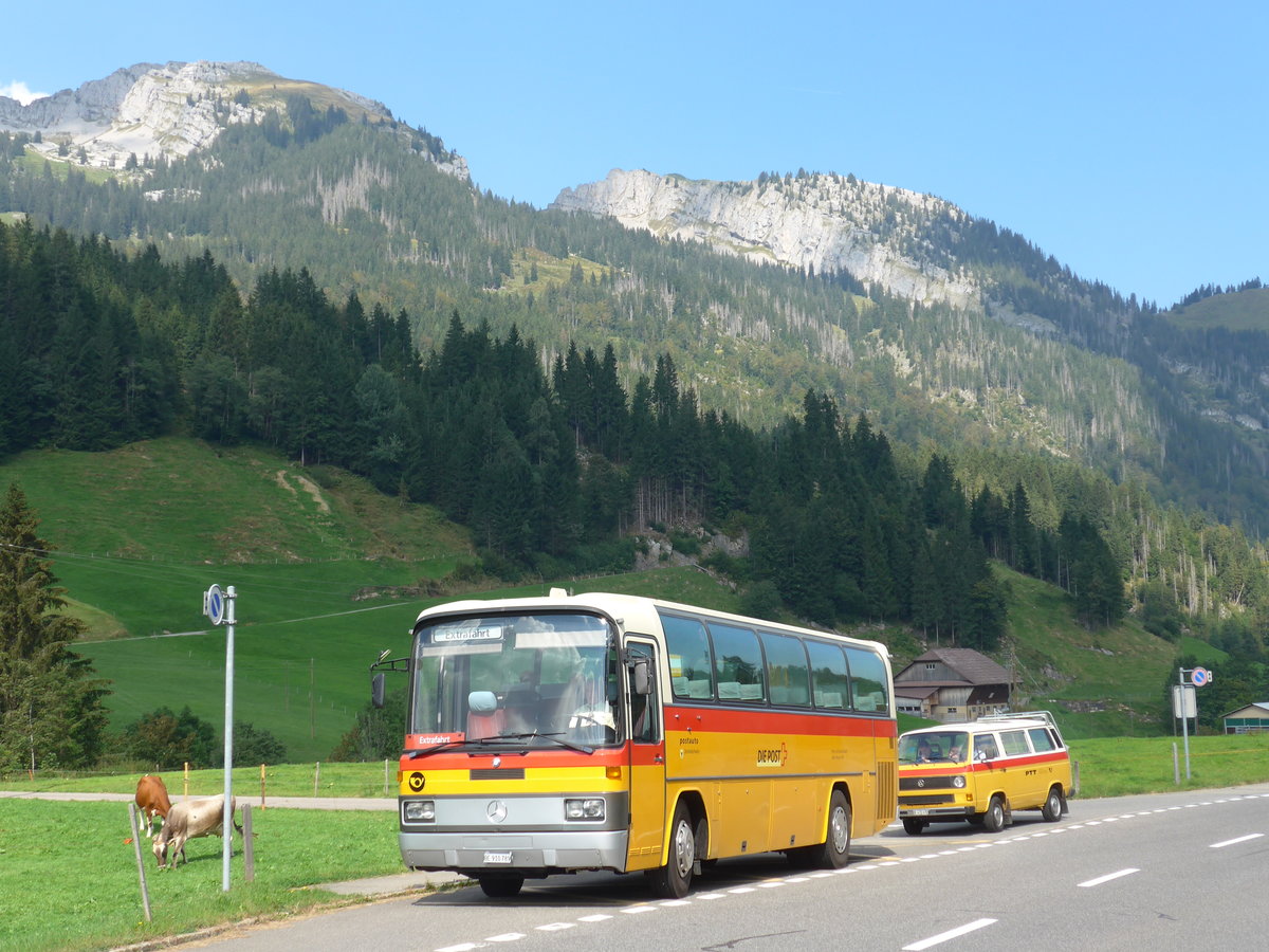 (174'869) - Buzzi, Bern - BE 910'789 - Mercedes (ex Mattli, Wassen) am 11. September 2016 in S�renberg, Hirsegg