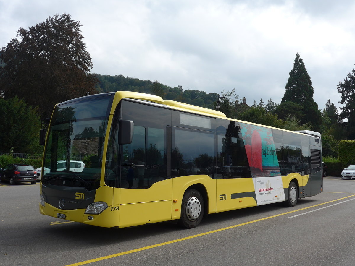 (175'054) - STI Thun - Nr. 178/BE 752'178 - Mercedes am 20. September 2016 bei der Schiffl�ndte Thun