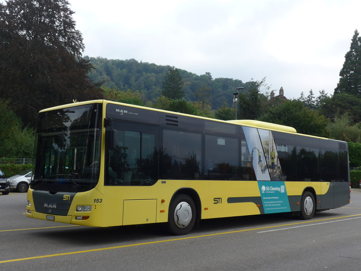 (175'062) - STI Thun - Nr. 153/BE 801'153 - MAN am 21. September 2016 bei der Schiffl�ndte Thun