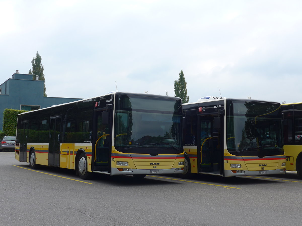 (175'063) - STI Thun - Nr. 113/BE 700'113 - MAN am 21. September 2016 bei der Schiffl�ndte Thun