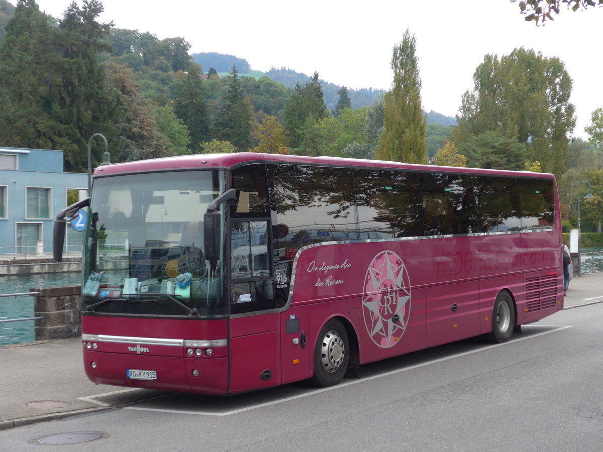 (175'432) - Aus Deutschland: Moenus, Hafenlohr - RO-KY 915 - Van Hool am 5. Oktober 2016 bei der Schiffl�ndte Thun