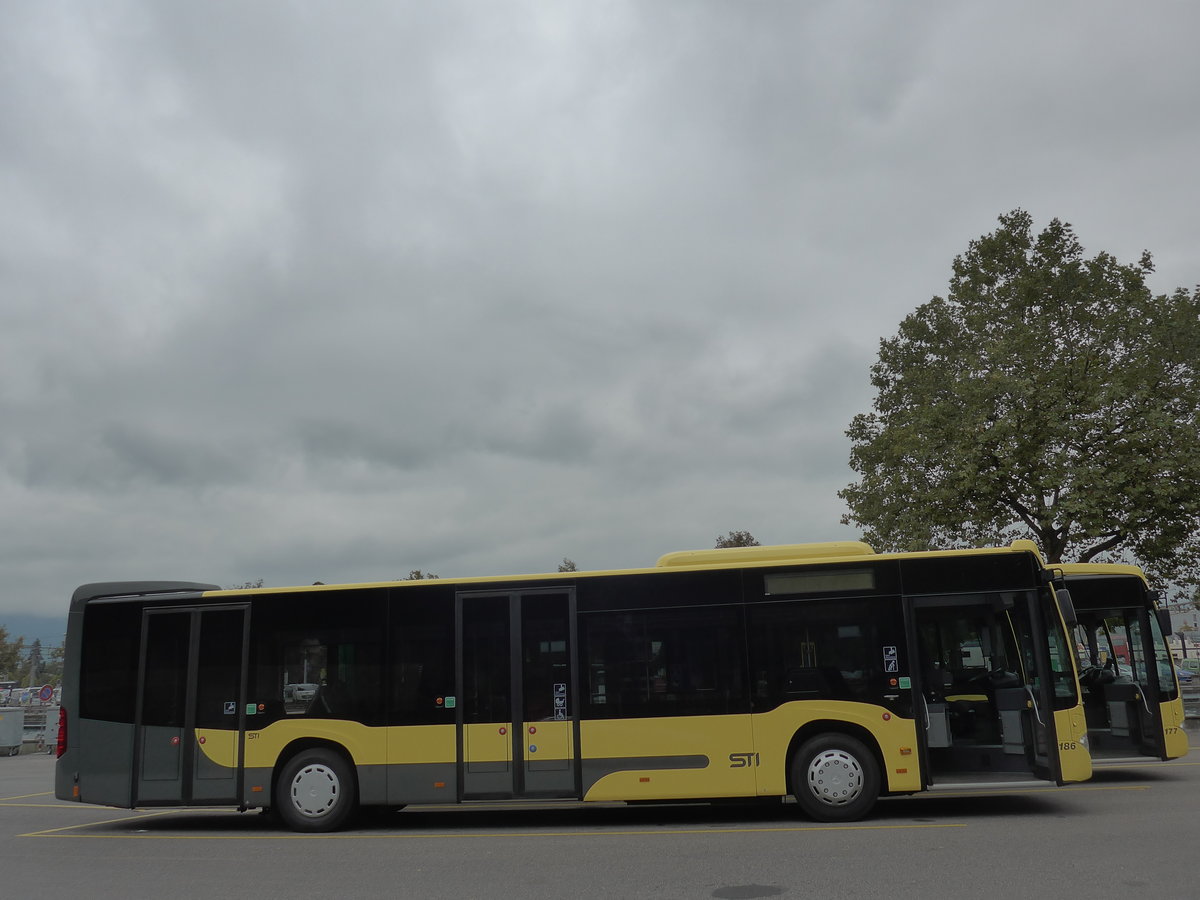 (175'434) - STI Thun - Nr. 186/BE 804'186 - Mercedes am 5. Oktober 2016 bei der Schiffl�ndte Thun
