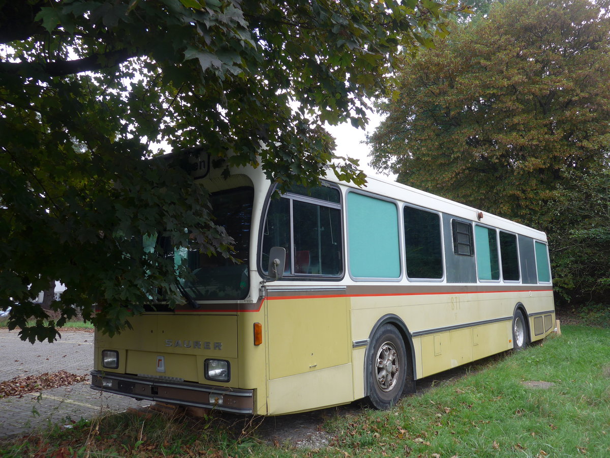(175'511) - ??? - Saurer/R&J (ex STI Thun Nr. 57) am 7. Oktober 2016 in Del�mont, Von Roll