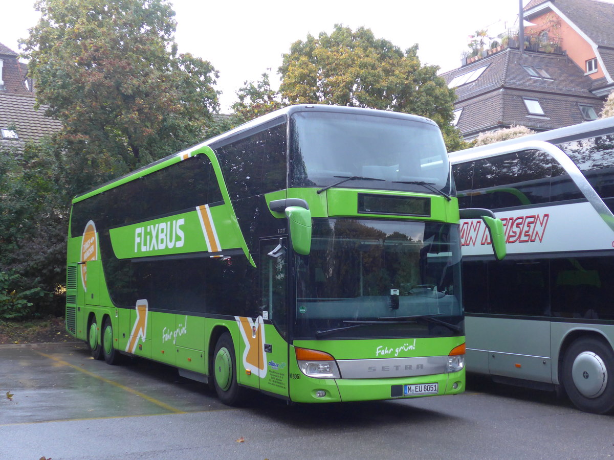 (175'715) - Aus Deutschland: Albu, M�nchen - Nr. M8051/M-EU 8051 - Setra am 18. Oktober 2016 in Z�rich, Sihlquai