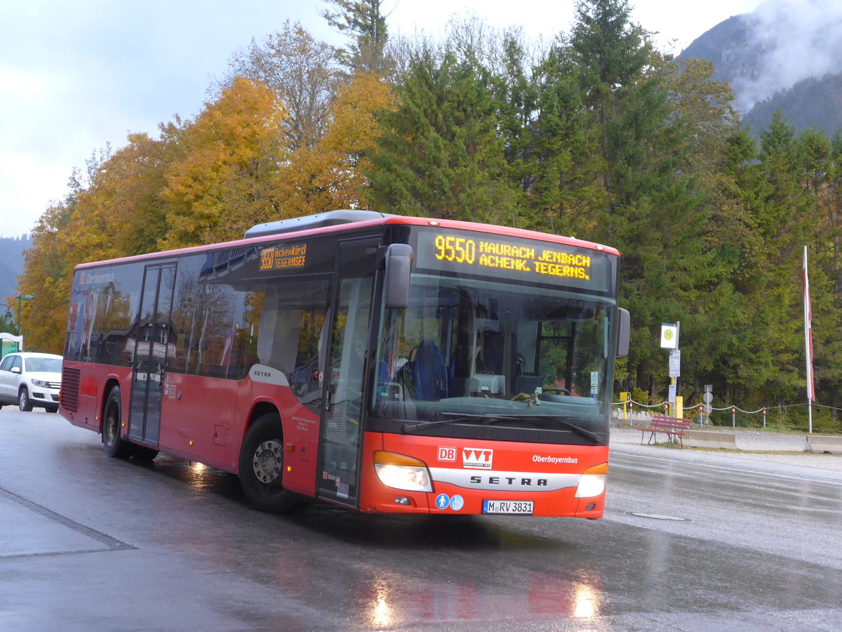 (175'991) - Aus Deutschland: RVO M�nchen - M-RV 3831 - Setra am 19. Oktober 2016 in Pertisau, Karwendellift