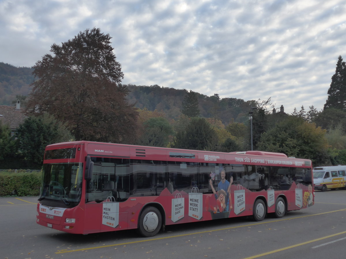 (176'211) - STI Thun - Nr. 160/BE 752'160 - MAN am 22. Oktober 2016 bei der Schiffl�ndte Thun