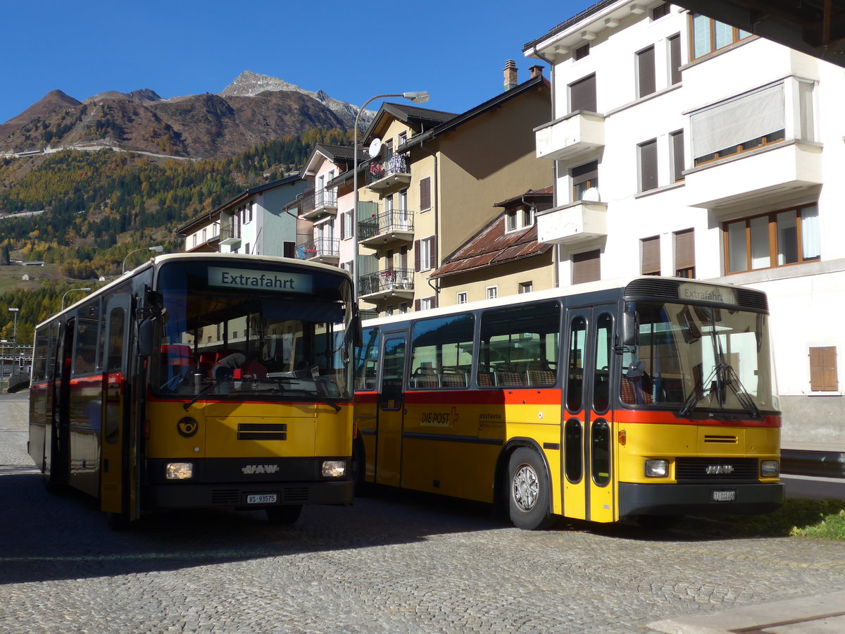 (176'403) - Oser, B�rchen - VS 93'575 - NAW/Lauber (ex Epiney, Ayer) am 30. Oktober 2016 beim Bahnhof Airolo