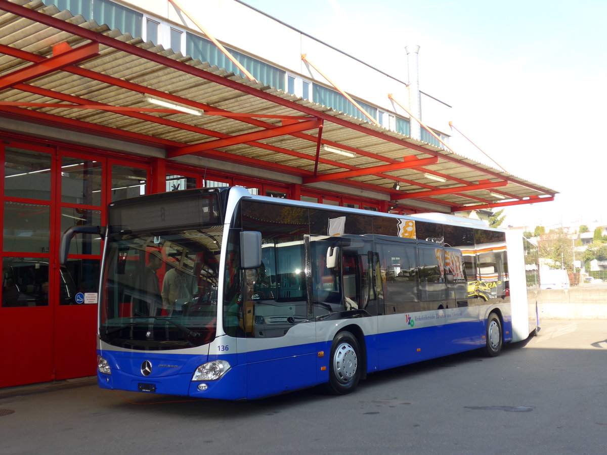 (176'507) - VZO Gr�ningen - Nr. 136 - Mercedes am 4. November 2016 in Kloten, EvoBus