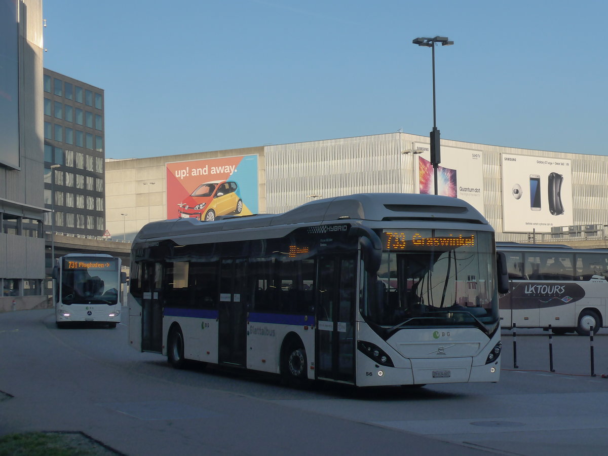 (176'971) - Welti-Furrer, Bassersdorf - Nr. 56/ZH 634'607 - Volvo am 6. Dezember 2016 in Z�rich, Flughafen
