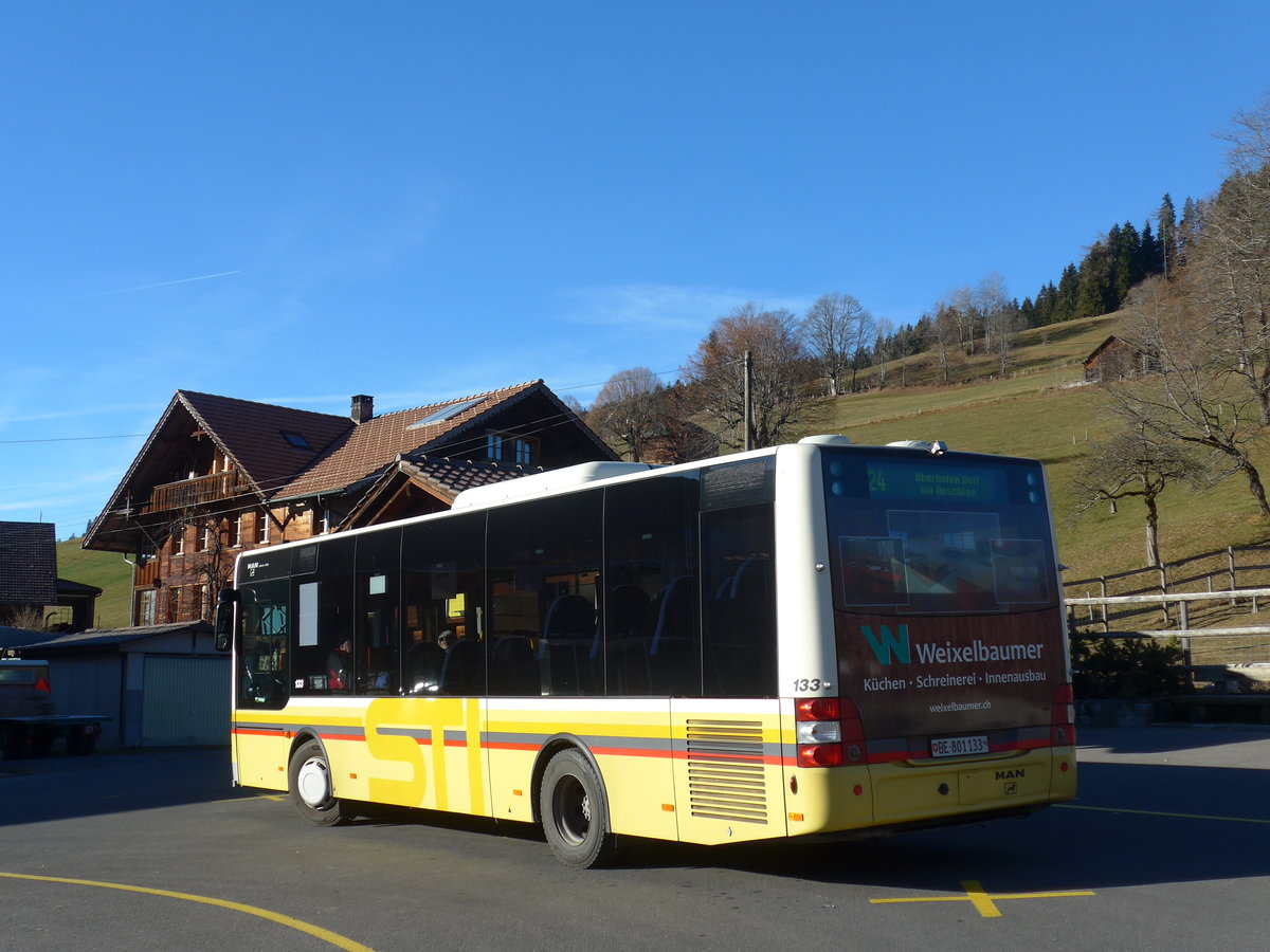 (177'231) - STI Thun - Nr. 133/BE 801'133 - MAN/G�ppel am 16. Dezember 2016 in Schwanden, S�ge