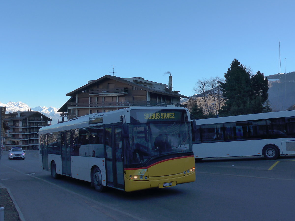 (177'255) - Lathion, Sion - Nr. 8/VS 444'334 - Solaris (ex ATE Bus, Effretikon Nr. 49) am 18. Dezember 2016 in Haute-Nendaz, T�l�cabine
