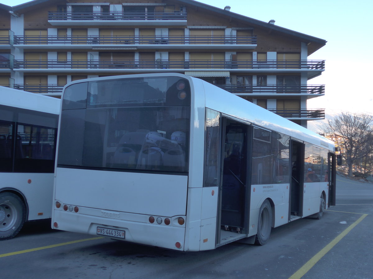 (177'258) - Lathion, Sion - Nr. 8/VS 444'334 - Solaris (ex ATE Bus, Effretikon Nr. 49) am 18. Dezember 2016 in Haute-Nendaz, T�l�cabine