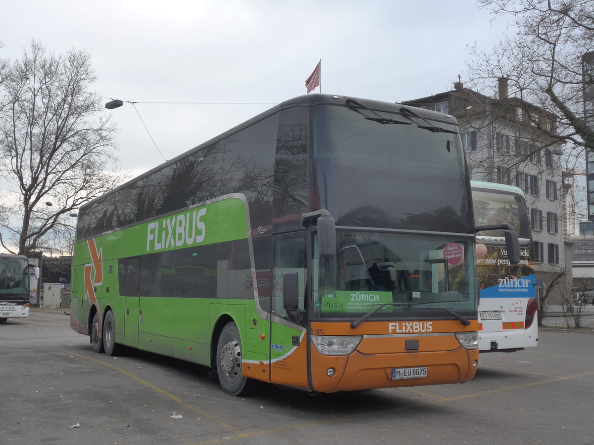 (177'321) - Aus Deutschland: Albus, M�nchen - Nr. M8075/M-EU 8075 - Scania am 24. Dezember 2016 in Z�rich, Sihlquai