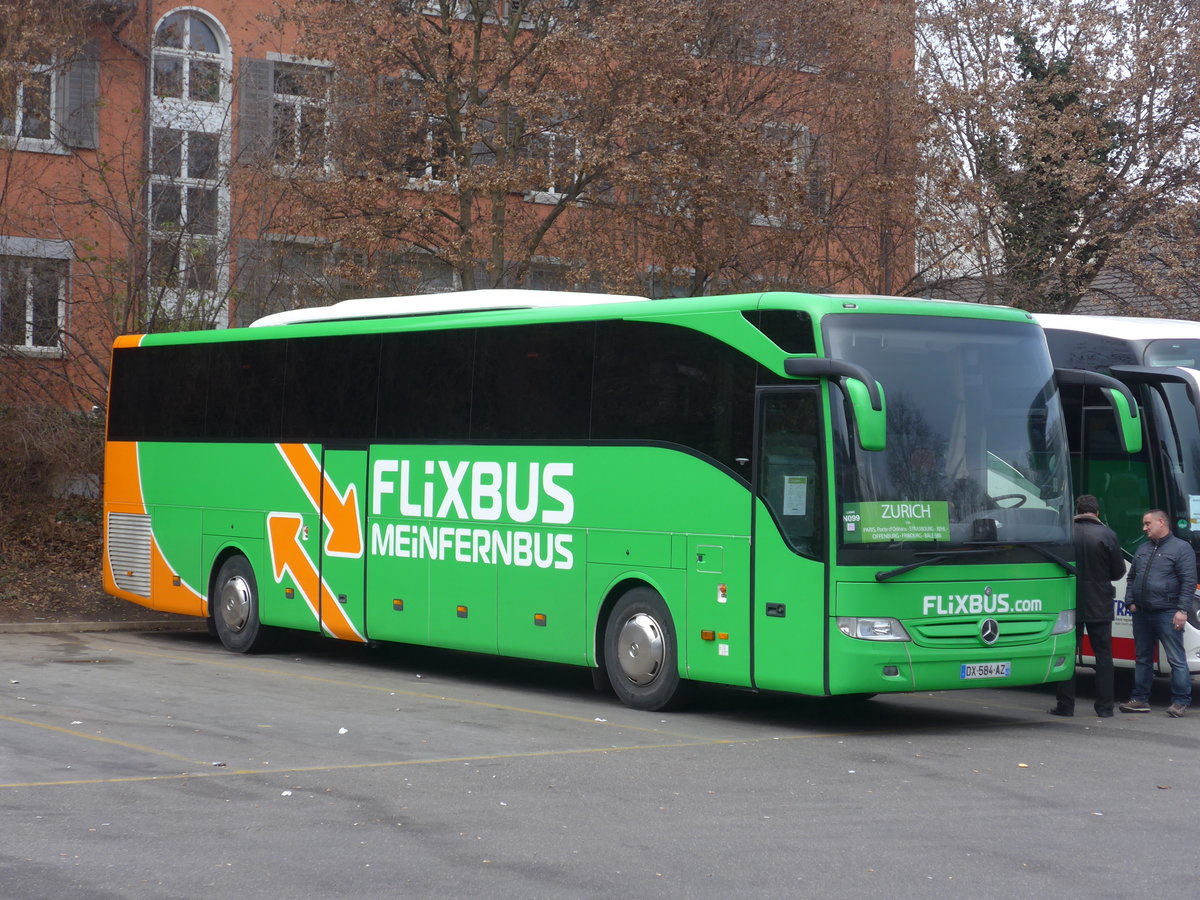 (177'324) - Aus Frankreich: Flixbus - DX 584 AZ - Mercedes am 24. Dezember 2016 in Z�rich, Sihlquai