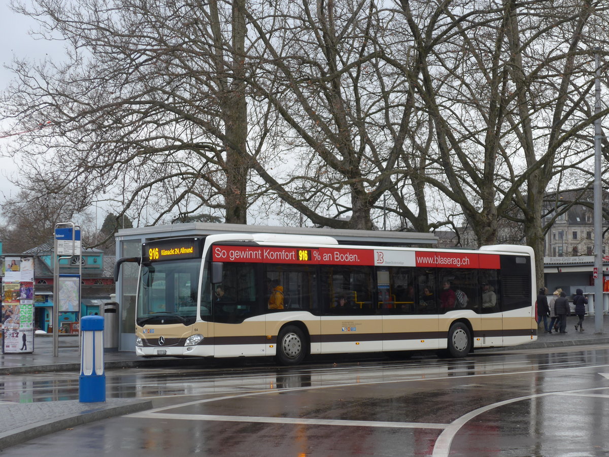 (177'332) - AZZK Zollikon - Nr. 64/ZH 727'164 - Mercedes am 24. Dezember 2016 in Z�rich, Bellevue