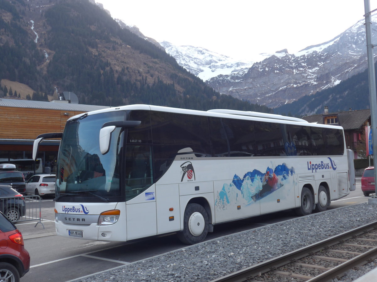 (177'567) - Aus Deutschland: LippeBus, Beckum - HAM-MK 460 - Setra am 2. Januar 2017 in Champ�ry