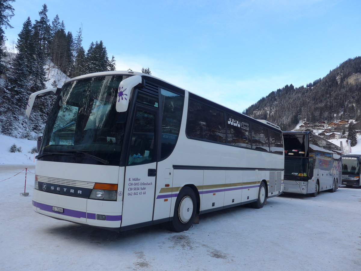 (177'757) - M�ller, Suhr - Nr. 6/AG 25'099 - Setra am 7. Januar 2017 in Adelboden, ASB