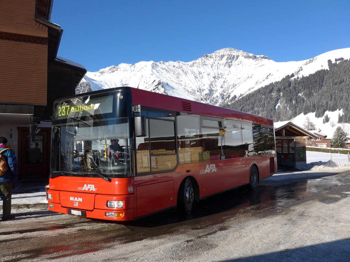 (178'001) - AFA Adelboden - Nr. 55/BE 611'055 - MAN/G�ppel am 9. Januar 2017 in Adelboden, Gilbach