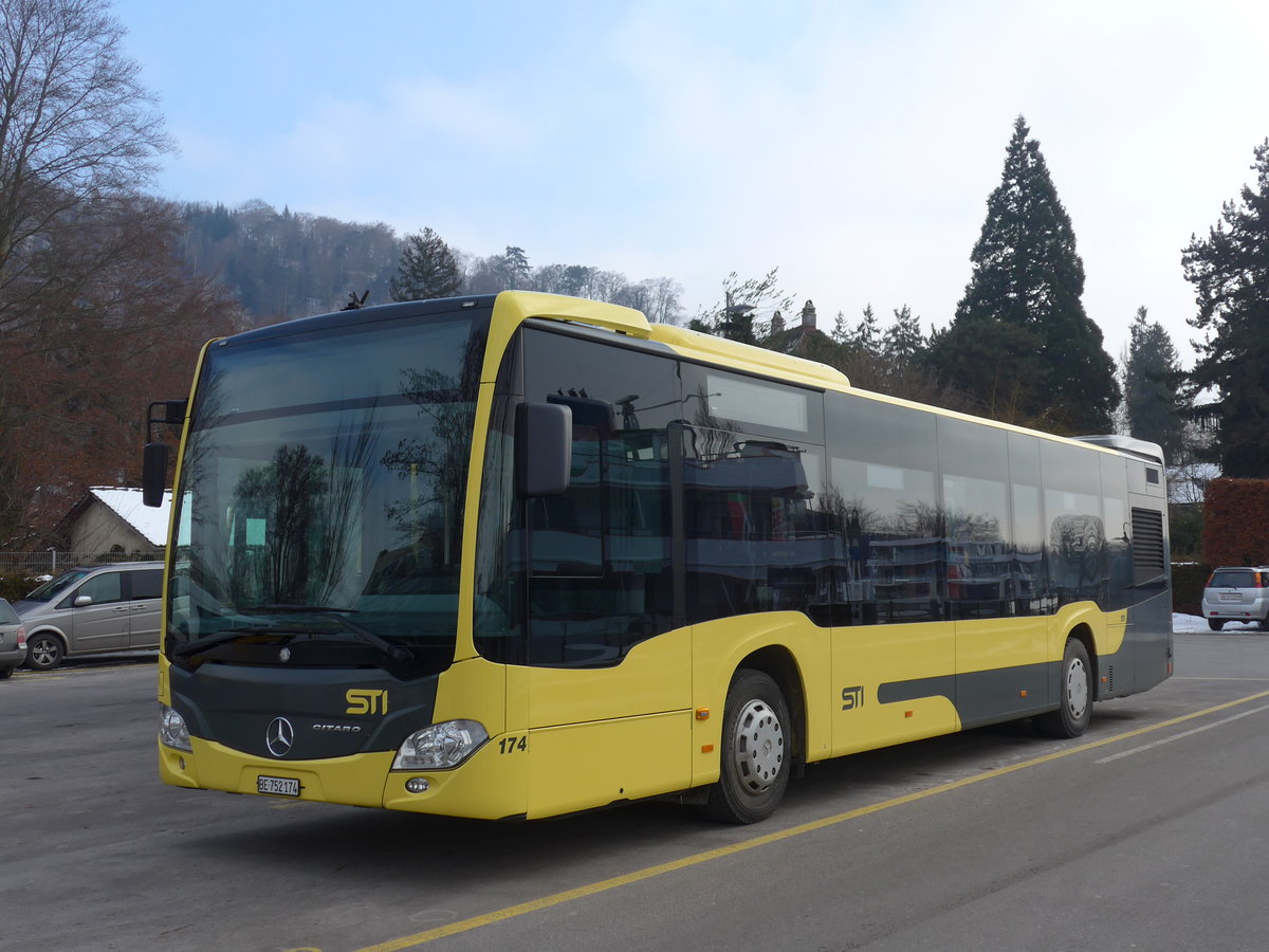 (178'064) - STI Thun - Nr. 174/BE 752'174 - Mercedes am 20. Januar 2017 bei der Schiffl�ndte Thun