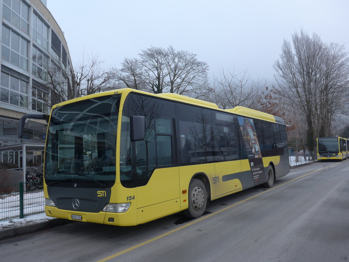(178'153) - STI Thun - Nr. 154/BE 801'154 - Mercedes am 22. Januar 2017 bei der Schiffl�ndte Thun