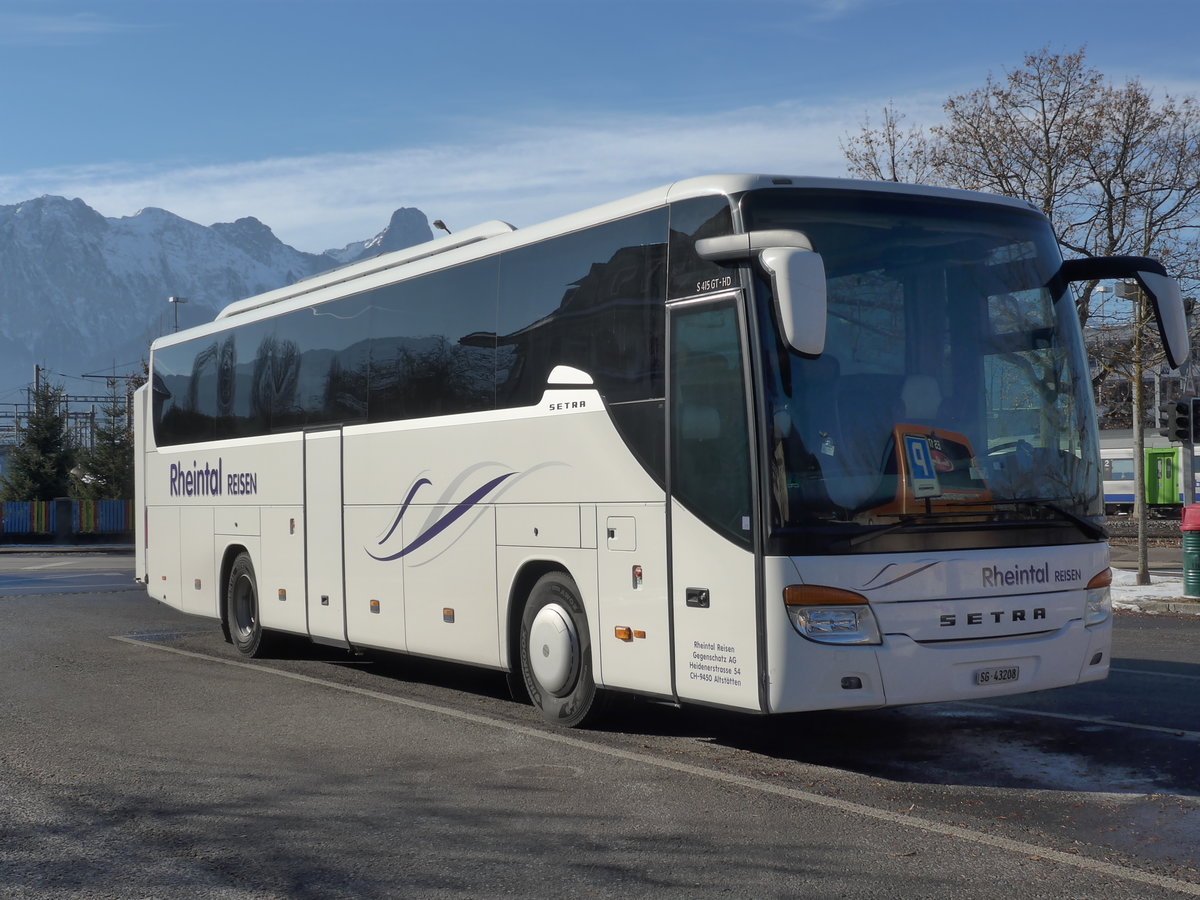 (178'215) - Gegenschatz, Altst�tten - SG 43'208 - Setra am 29. Januar 2017 in Thun, Seestrasse