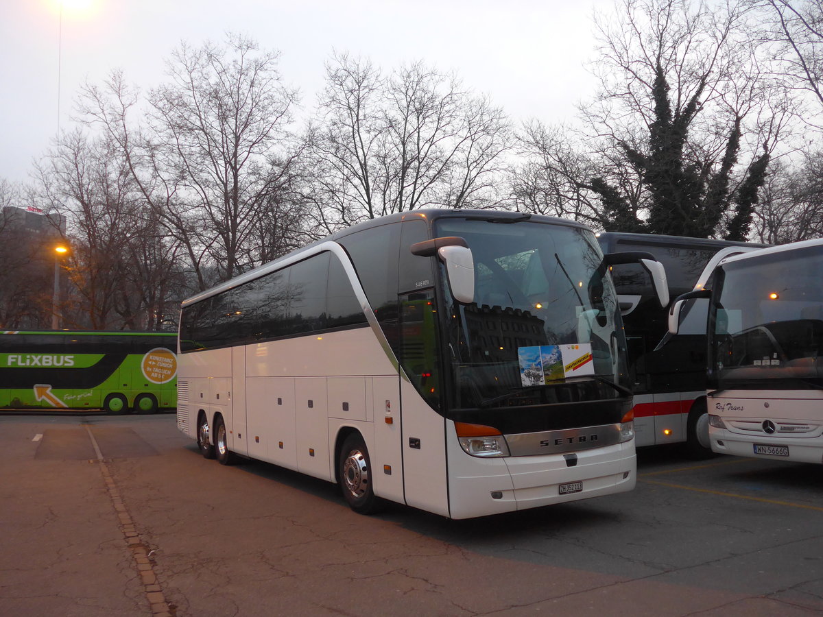 (178'428) - Meier, Z�rich - ZH 352'113 - Setra am 10. Februar 2017 in Z�rich, Sihlquai
