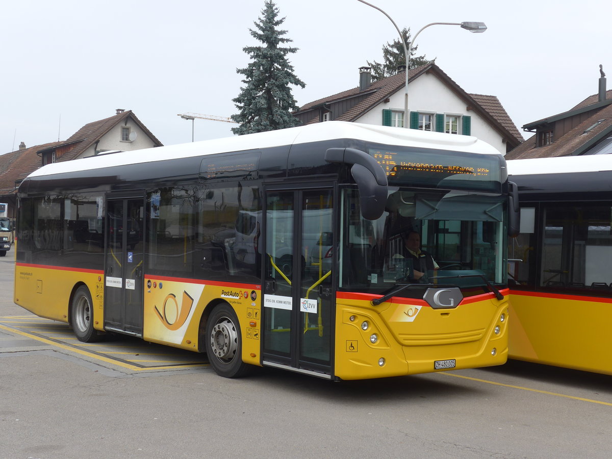 (178'472) - Moser, Flaach - Nr. 289/ZH 480'005 - G�ppel am 10. Februar 2017 in Altikon, Br�ckenwaage