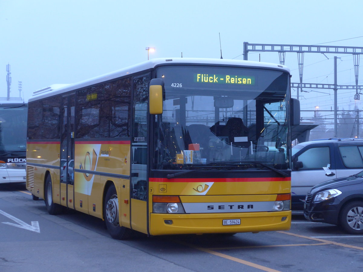 (178'515) - Fl�ck, Brienz - Nr. 7/BE 59'424 - Setra am 13. Februar 2017 in Thun, CarTerminal